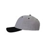 Cap - mod. 4000:Grey melange, Cotton twill, Black